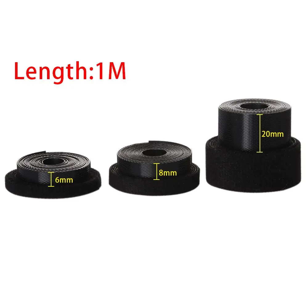 رقيقة أسود/أبيض DIY الملابس والاكسسوارات لصق حزام الملابس السحابة الشريط الخياطة ملصقات الأشرطة السحرية ملصق #4