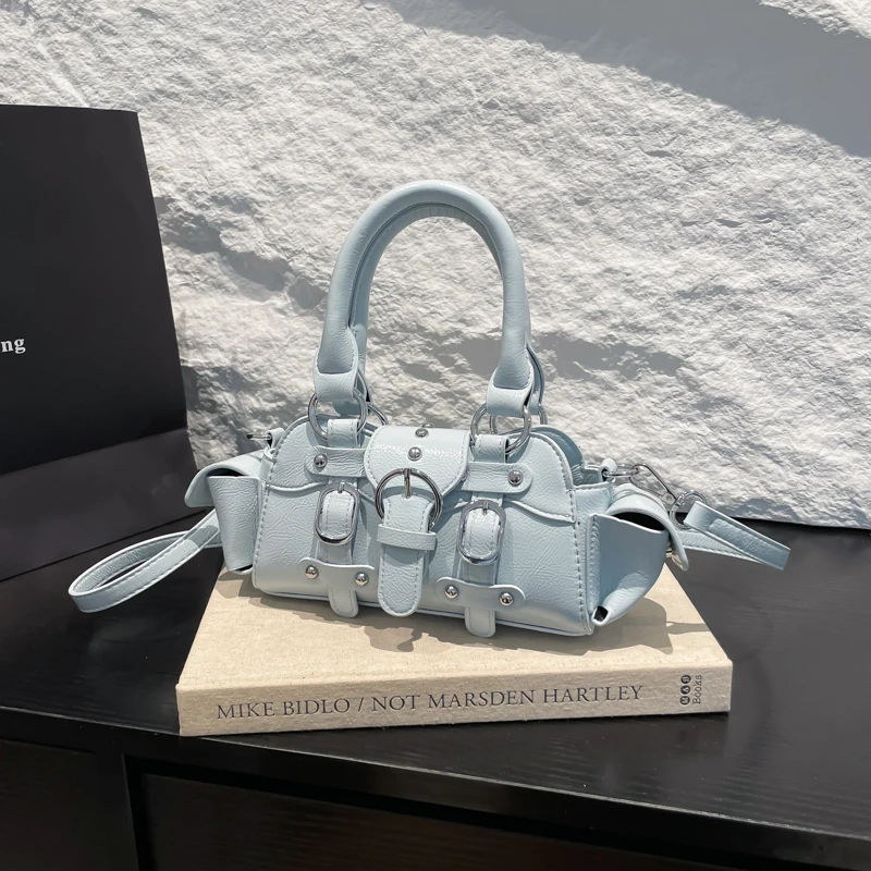 2025 New PU Square Shoulder & Crossbody Bags Solid Popularity Hot Trendy Stylish Design Y2K Style Handbags for Women Fashionable