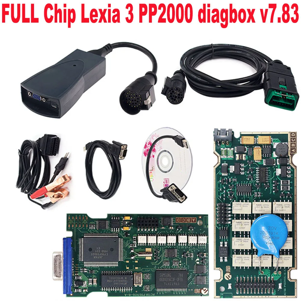 Lexia3 PP2000 Lexia Full Chip OBD2 Diagbox V7.83 Firmware 921815 For Citroen Peugeot Lexia 3 OBD 2 Cable Scanner Diagnostic Tool