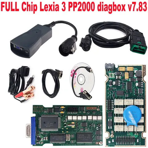 Lexia3 PP2000 Lexia Full Chip OBD2 Diagbox V7.83 Firmware 921815 For Citroen Peugeot Lexia 3 OBD 2 Cable Scanner Diagnostic Tool