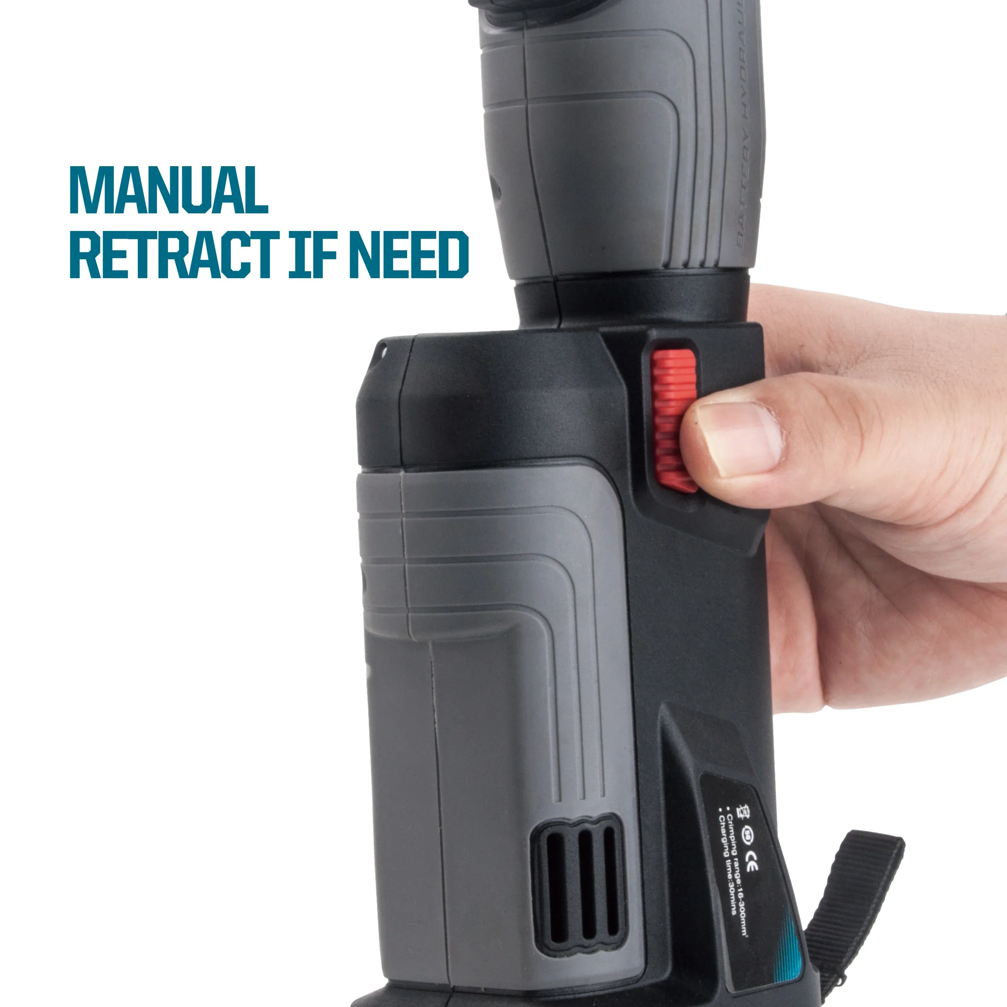 เครื่องมือจีบสายไฟแบบใช้แบตเตอรี่ ZUPPER PZ-300 ขนาดเล็ก ประสิทธิภาพสูง สำหรับสายเคเบิลขนาด 16-300 ตร.มม.