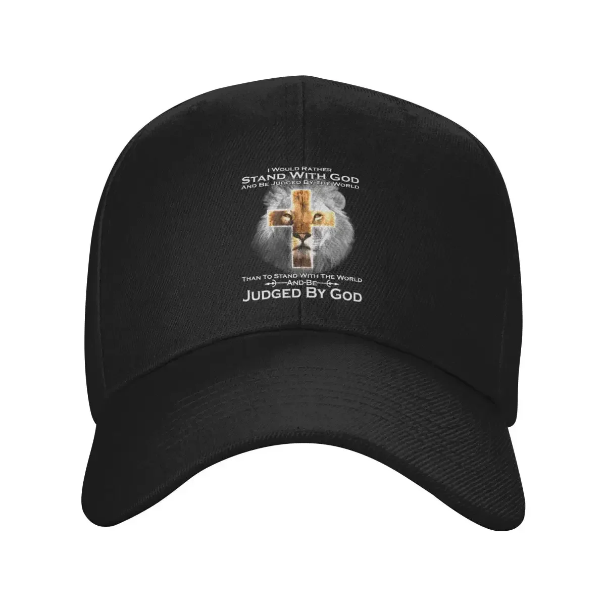 New Custom Punk I Rather Stand With God And Be Judge By The World Baseball Cap Women Men Breathable Dad Hat Sports Snapback Hats