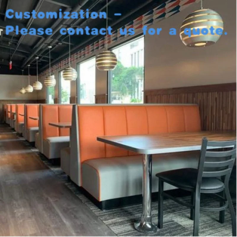 

custom.Fast Food Restaurant Furniture PU Booths Double Sided Customized Restaurant Sofas Booth Seating
