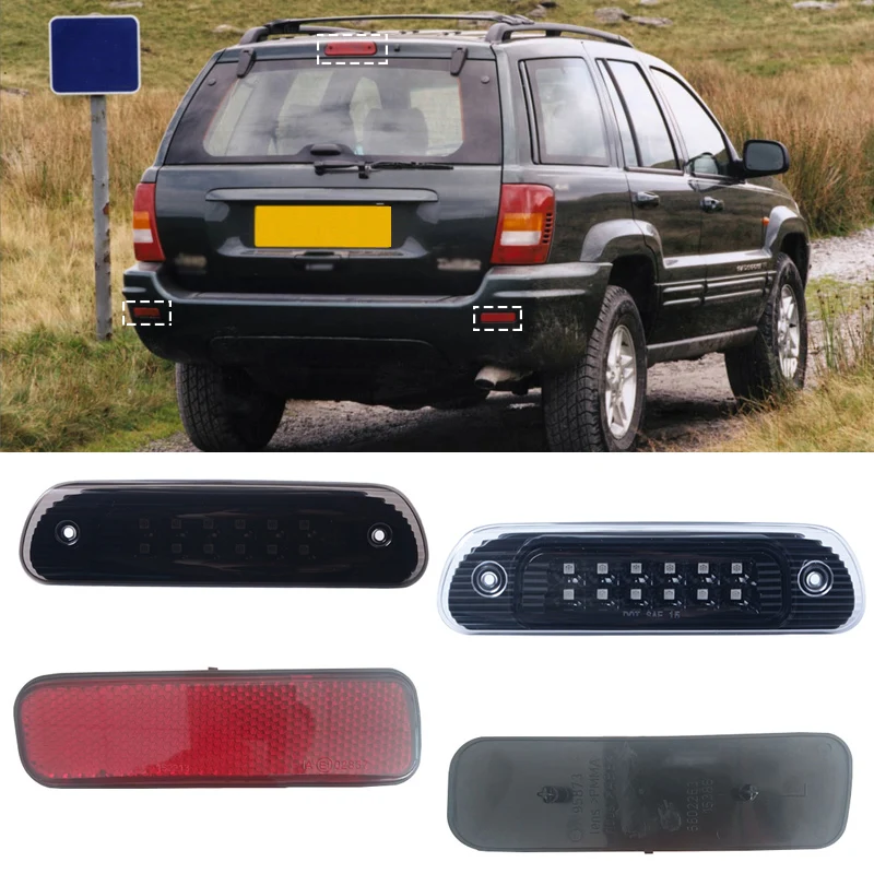 

Auto LED Rear brake light Rear Bumper Reflector Marker Light For Jeep Grand Cherokee 1999 2000-2006 56022639AA 56022638AA