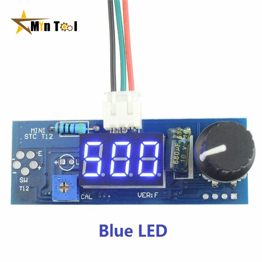 Electric Unit Digital Soldering Iron Station Temperature Controller Board for HAKKO T12 Handle DIY kits W/ LED Vibration Switch