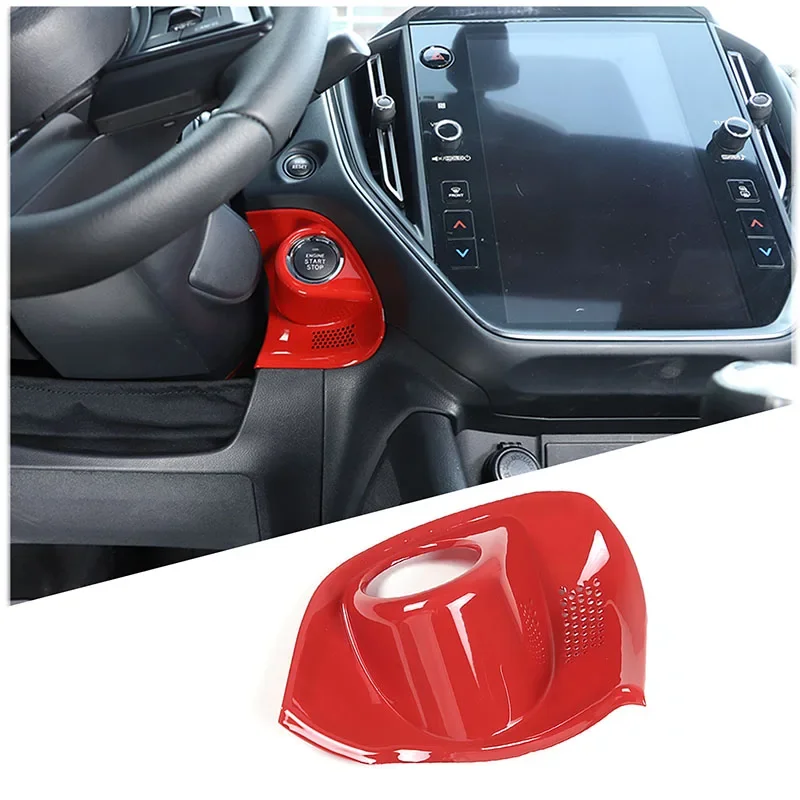 

Car Engine Start Stop Switch Button Trim Frame Cover Sticker for Subaru WRX 2022-2024 ABS Red Accessories