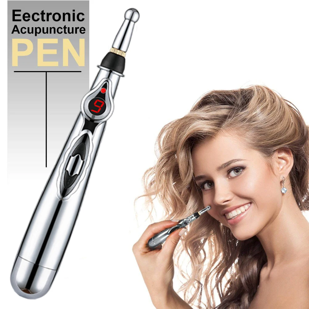 Electronic Acupuncture Acupoint Massage Pen Multi-Function Meridian Pressing Energy Therapy Energy Pen Pain Relieving Tool