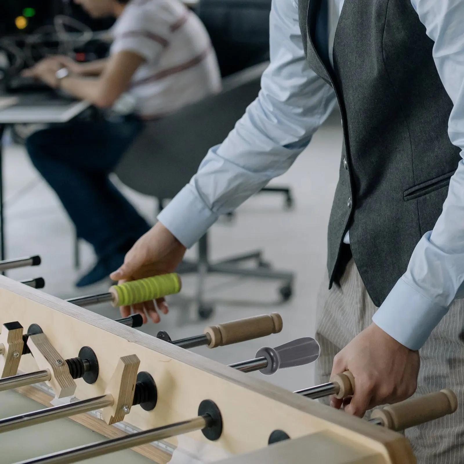 

8Pcs Foosball Plastic Octagonal Handles Replacement Grips for Table Football Machine Ergonomic Game Use Table Football Handles