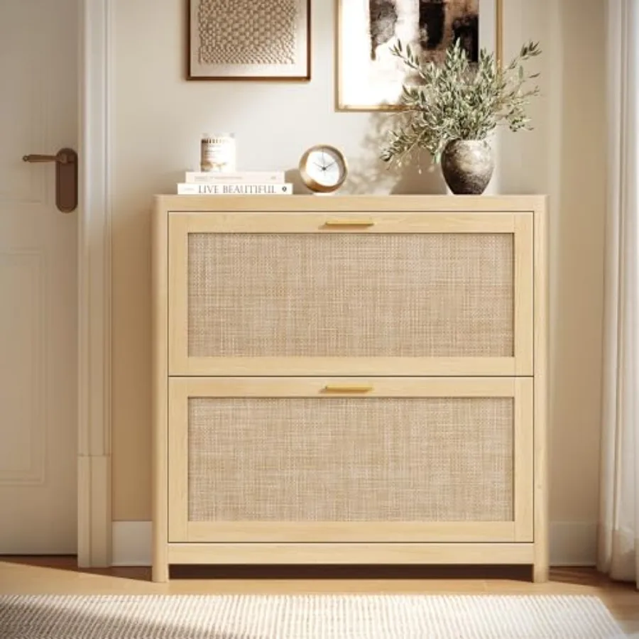 ELLAN Collection - Boho Shoe Storage Cabinet for Entryway Sl