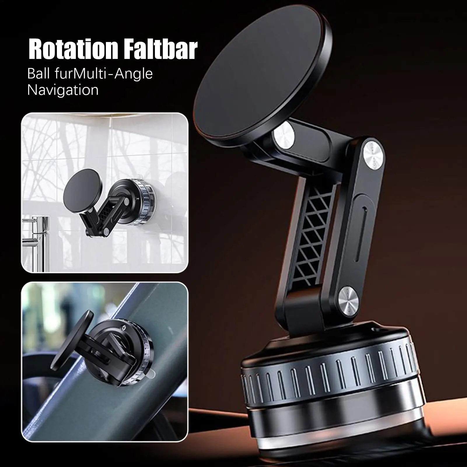 

Magnetic Car Phone Holder 360 Degree Rotatable Smartphone Support Suction Cup Folding Phone Mount For Car Truck RV Delivery Taxi