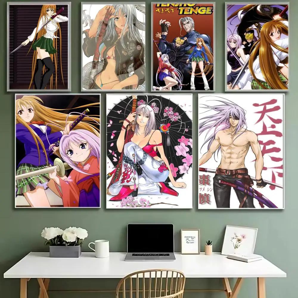Póster de animación T-Tenjho Tenge, póster icónico, arte de pared impreso, póster decorativo, decoración del hogar, regalo sin marco