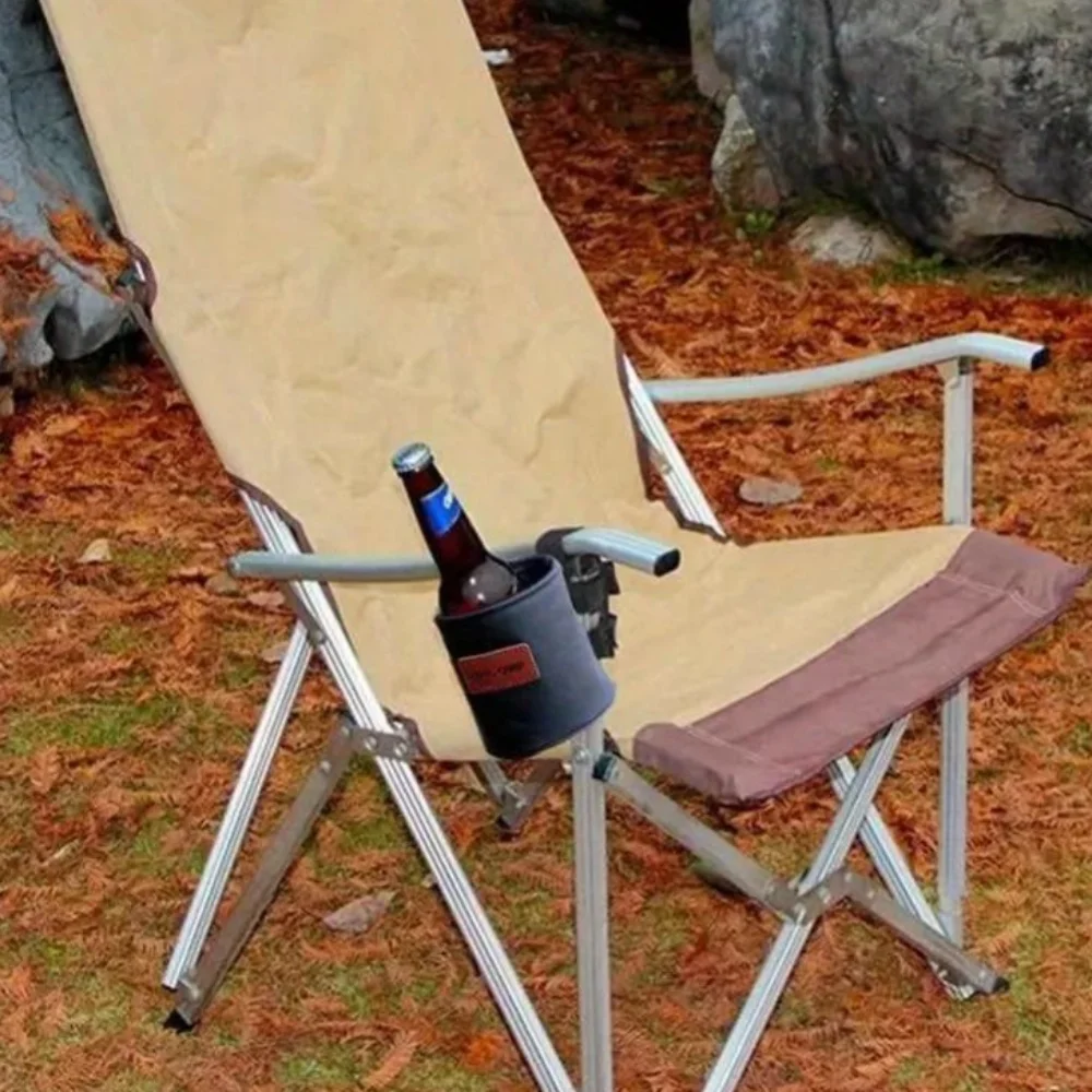 New 1PC Camping Chair Cup Holder Adjustable Foldable Beach Chair Accessory Portable Sturdy Design Water Bottle Holder view 5