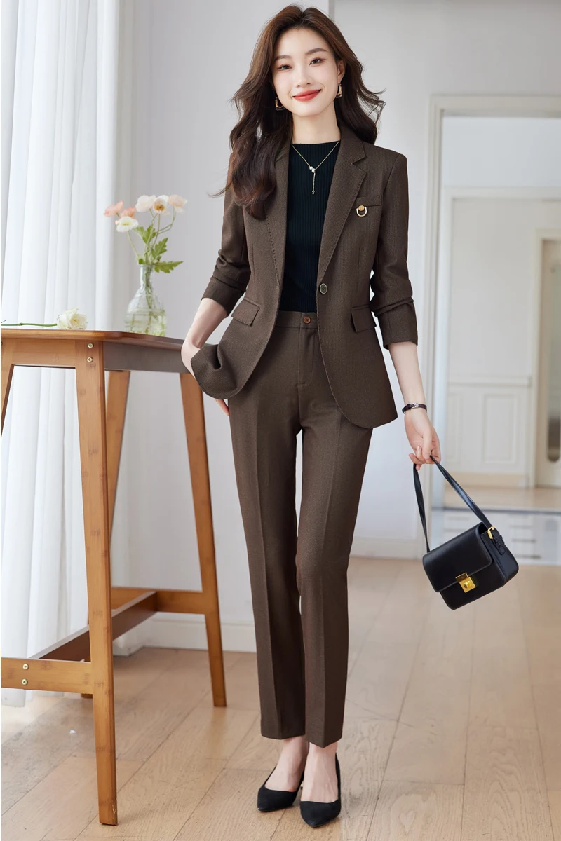 Professional Pants Suit for Women, Autumn and Winter Wear, New High-Quality, Show Time, Increases More Temperament