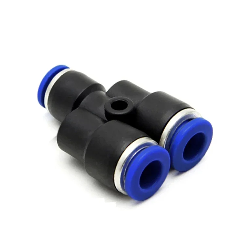 Air Pneumatic Fitting PY Tube OD 4mm 6mm 8mm 10mm 12mm 16mm Y Type 3Way Port Water Hose Gas Pipe Plastic Push In Quick Connector