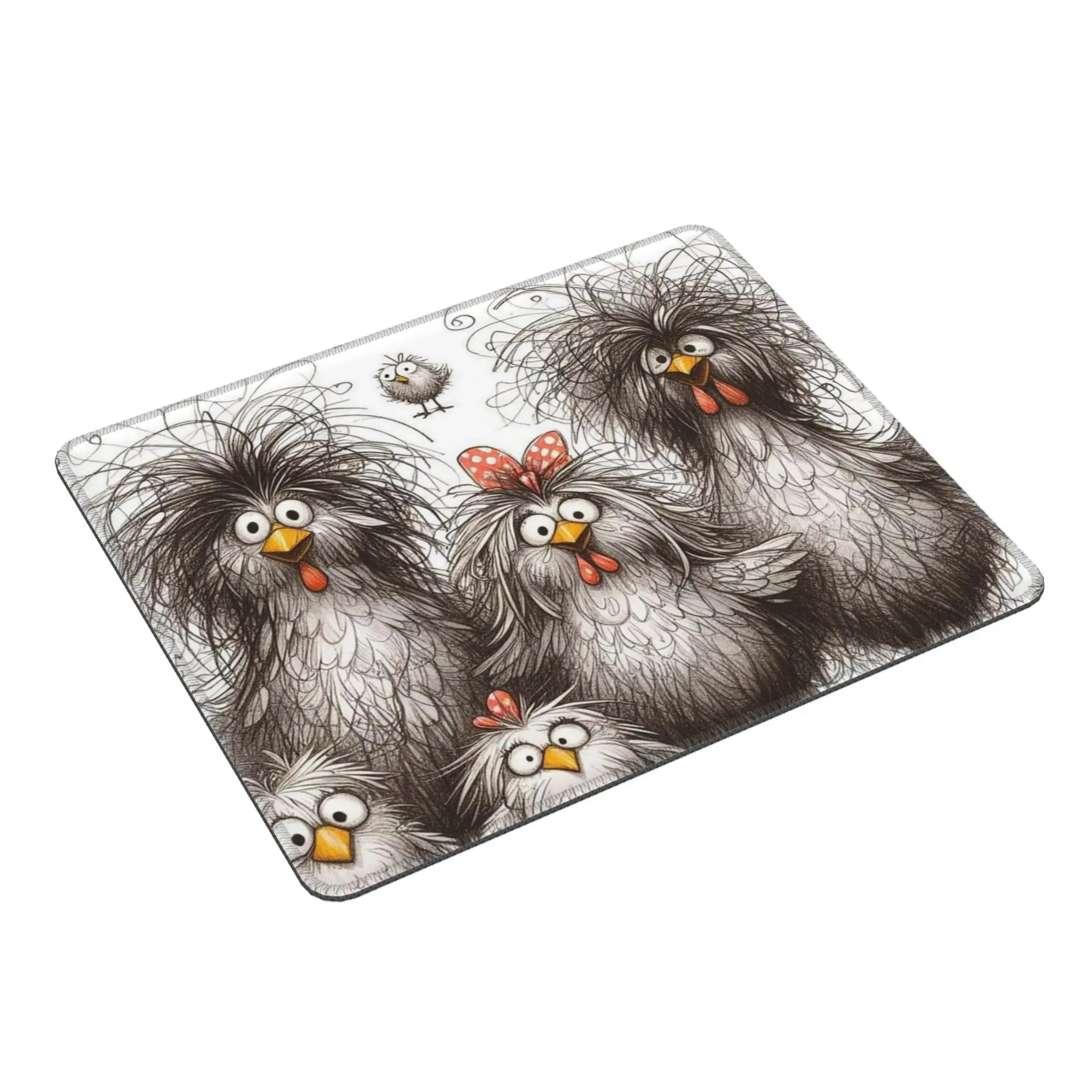Cartoon Little Chicken Fun Portrait Mouse Pad Computer Keyboard Mouse Mat Gamer PC Laptop Desk Mat Office Accessories Table Mats