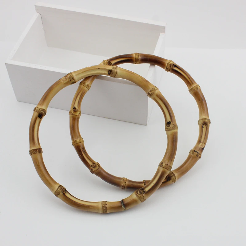 4-10 pieces,12cm 15cm 18cm round bamboo circle ring for DIY bag handbag handle,Real bamboo handle for crafts sewing