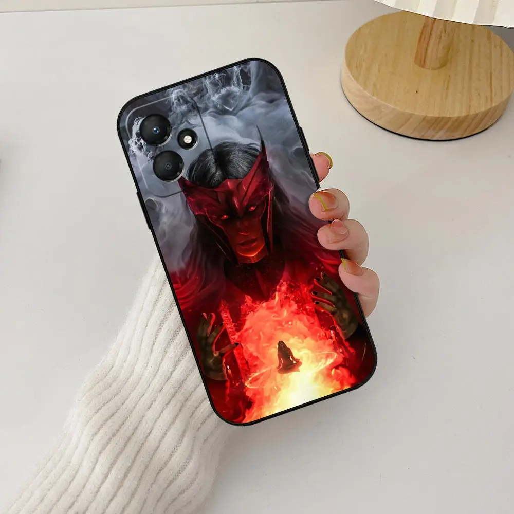 Marvel Wanda Scarlet Witch Phone Case For Infinix HOT 50 30 30I 20 20S 20I 12 11S 11 10 10S 10I 9 Play Black Soft Silicone Cover