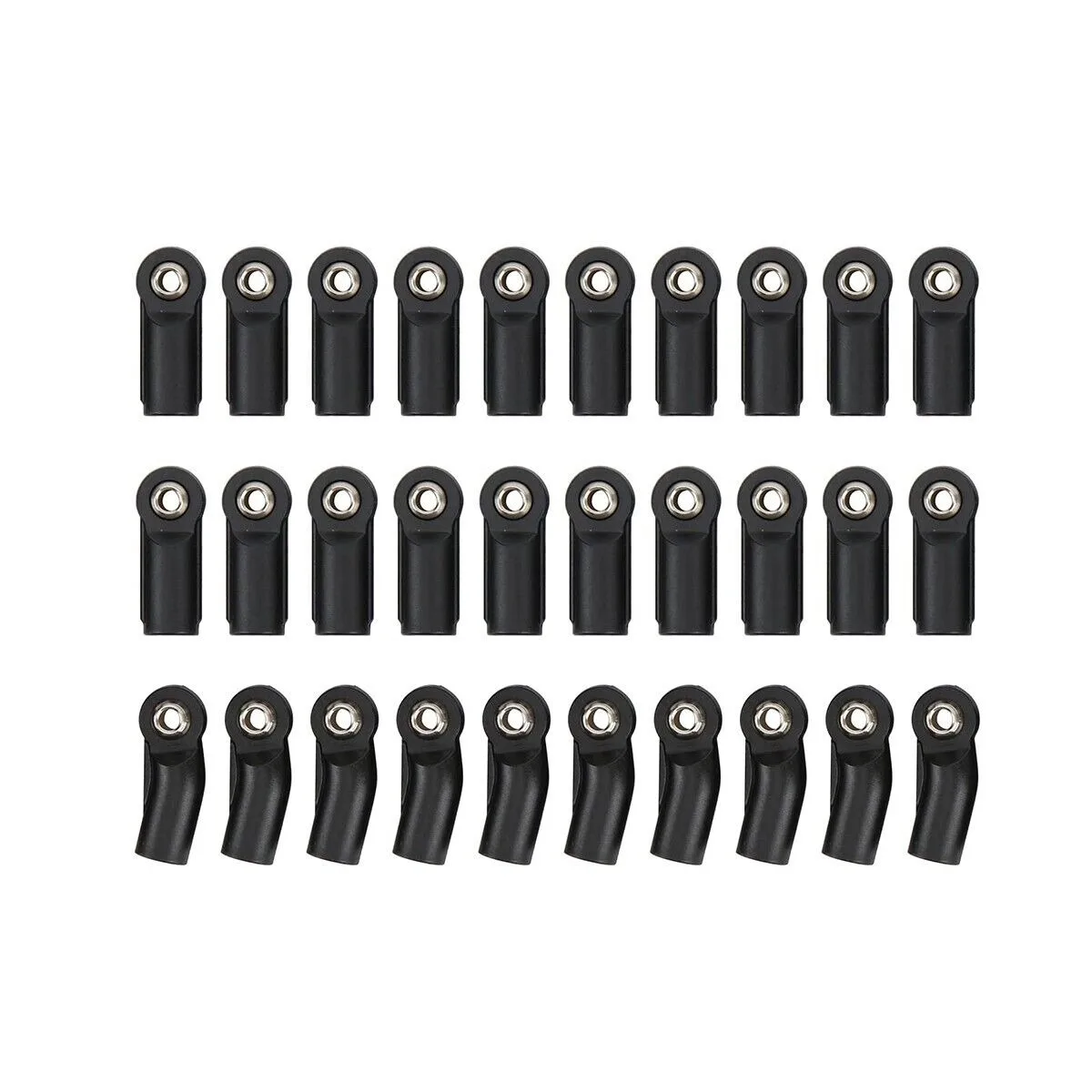 LCX Racing 1/10 RC Crawler Nylon Link Rod Ends Set 10pcs M4 Upgrades Accessories for Traxxas TRX4 TRX6 Axial SCX10 II III PRO