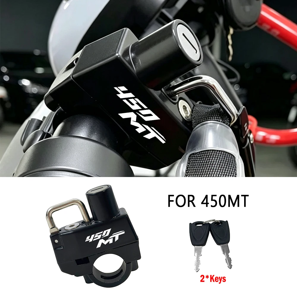 For CFMOTO 450MT 450 MT MT450 CF450MT 2024-2027 Motorcycle CNC Accessories Aluminium Helmet Lock Anti-Theft Helmet