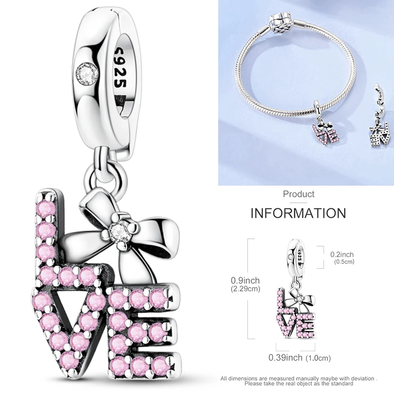 2026 Neue Mutter-Charms aus 925 Sterling Silber, Schwester-Familien-Liebesherz-Perlenanhänger, passend für europäische Armbänder, DIY-Schmuckgeschenk für Frauen – Detail 12