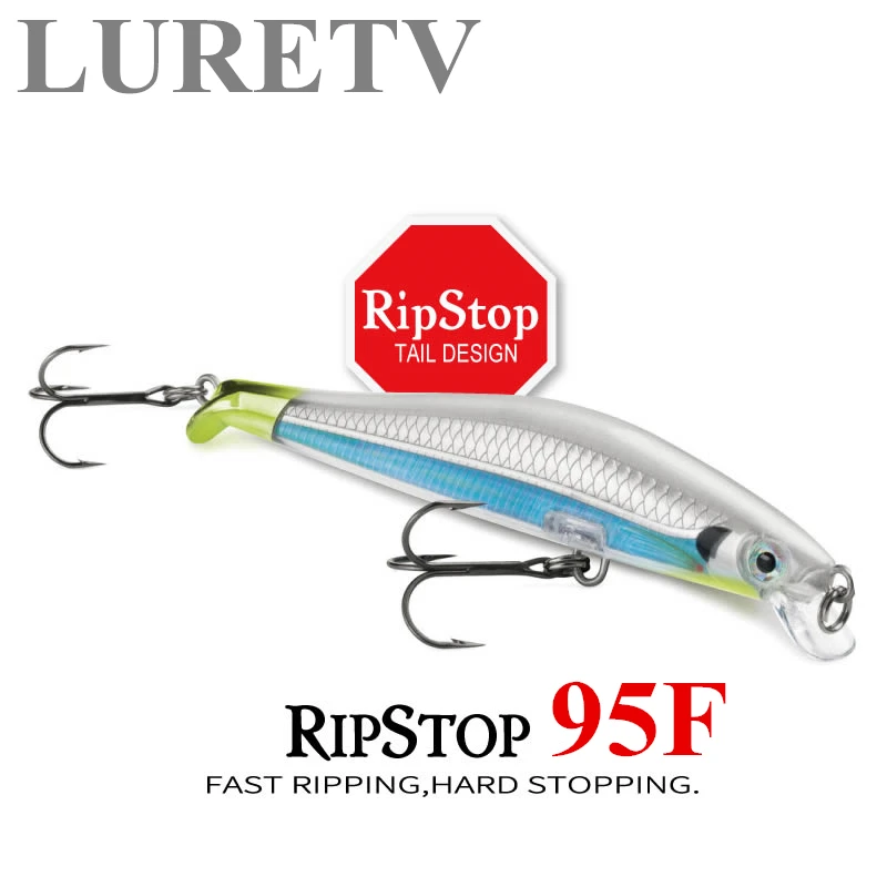 LURETV Imported RPS09 95F Quick Stop Phantom Shallow Water Hover Minolua Bait Fake Bait Bent Mouth Sea Bass Mock Bait