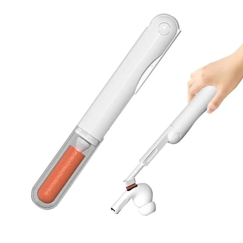 

Ear Bud Cleaner Tool Multi-Function Headphone Cleaning Kit With Double Head Portable Folding Earbuds Cleaning Brush For Laptop