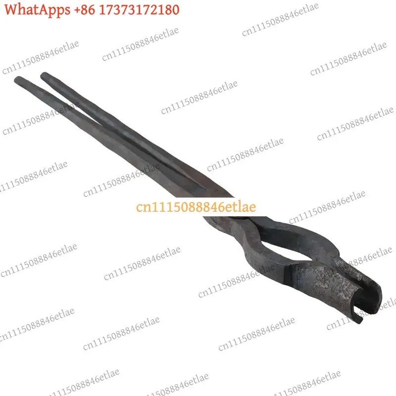k3 47cm Blacksmith Tongs, Steel Flat Nose Forging Pliers for Metalworking, Welding & DIY Metal Craft