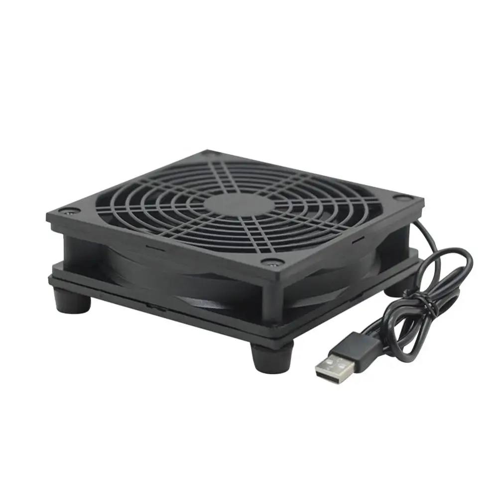 New 12cm 5V USB Power Supply TV Set-Top Box Router Radiator Cooler Air Cooling Fan PC Components Cooling