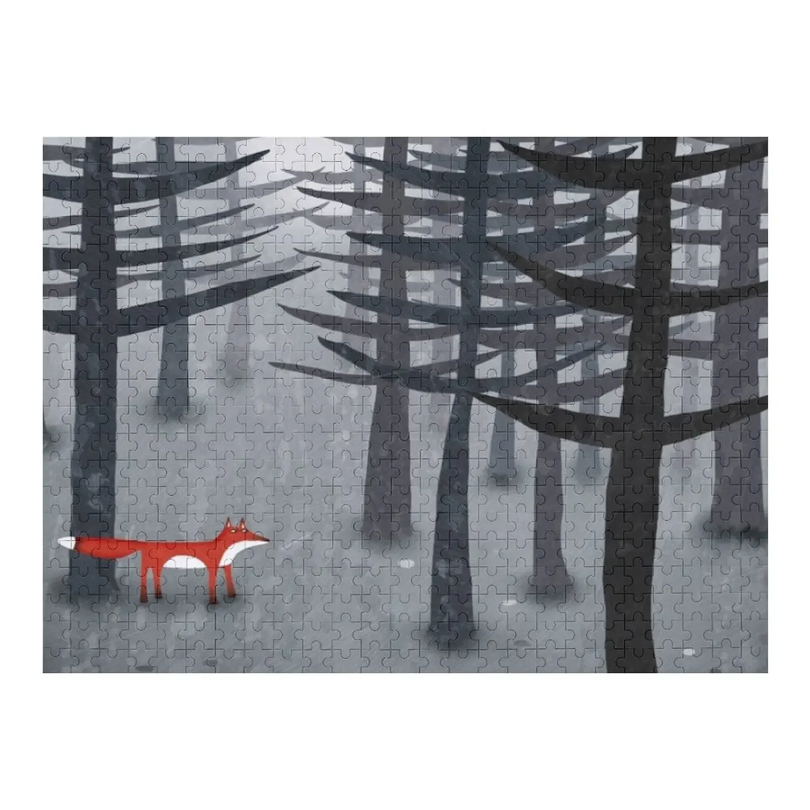 

The Fox and the Forest Jigsaw Puzzle Custom Wooden Gift Personalized Gift Married Puzzle