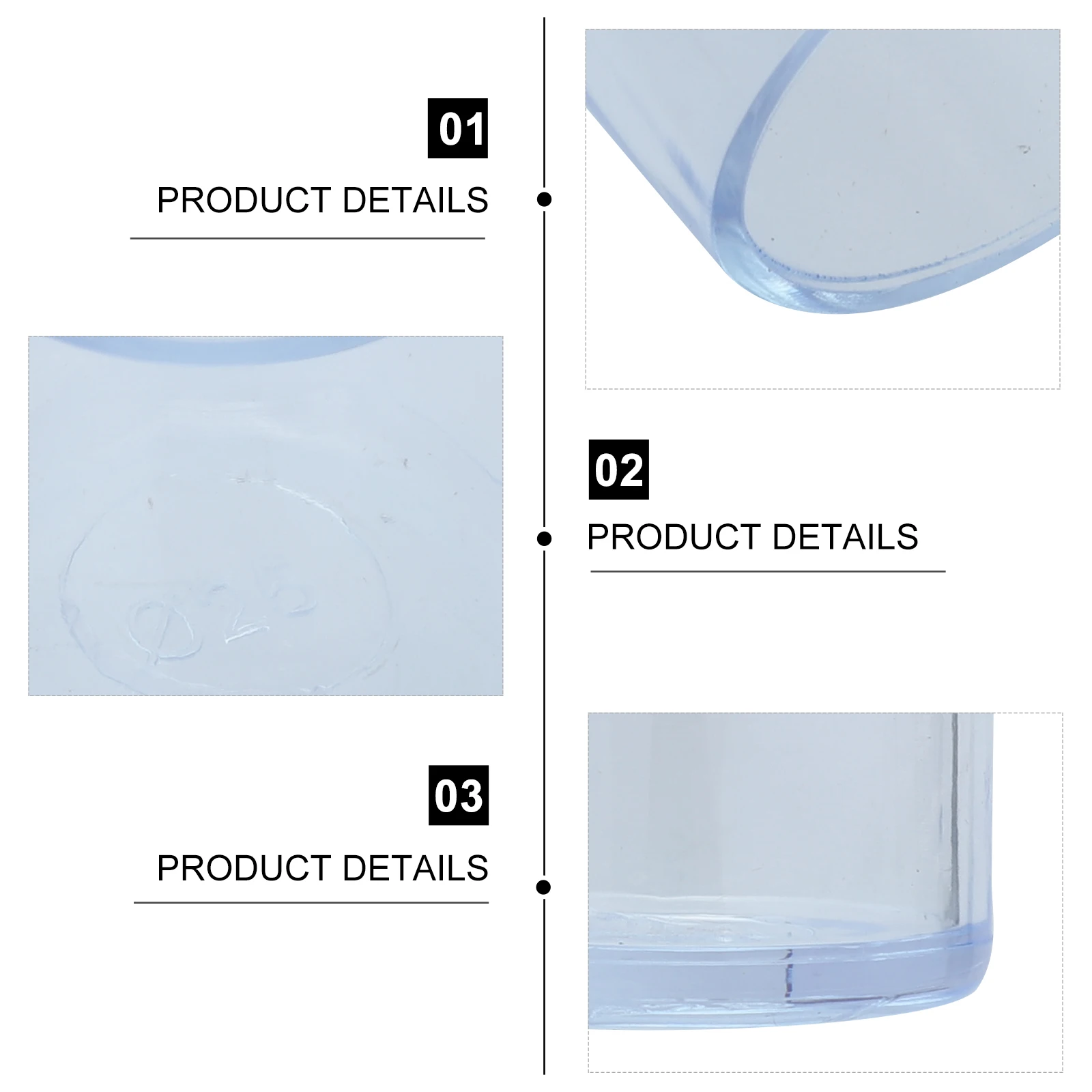 

20pcs Table Chair Leg Covers Clear Pvc Floor Protectors Anti-Slip Furniture Feet Caps Easy Install No Tools Chair Leg Protectors