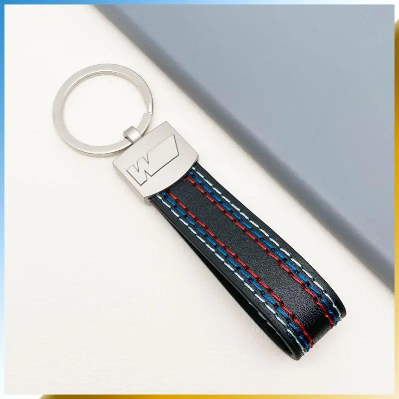 

M Sport Styling Simple Leather Car keychain For BMW 3 4 5 7 M3 M4 M5 X1 X3 X5 X6 X4 E61 E60 E31 E46 Key Ring Accessory Pendant