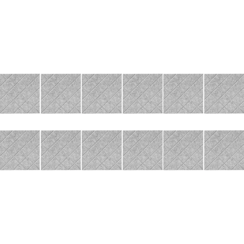 ชุดแผ่นผนังโฟมกันเสียงกันเสียง 12 แผ่นแผงลดเสียงรบกวนที่มีประสิทธิภาพ A0NC