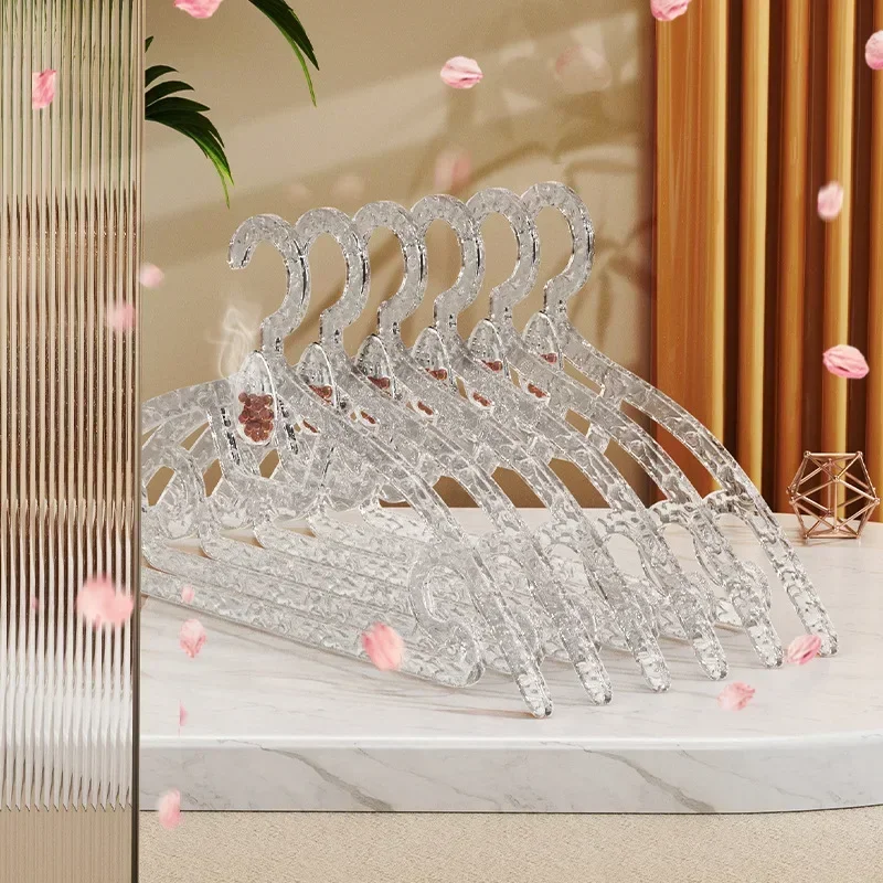 2026 متوفر في المخزون شماعات عطرية منزلية سلسة خفيفة فاخرة ملابس تموج الماء جريئة دعم معلق #5