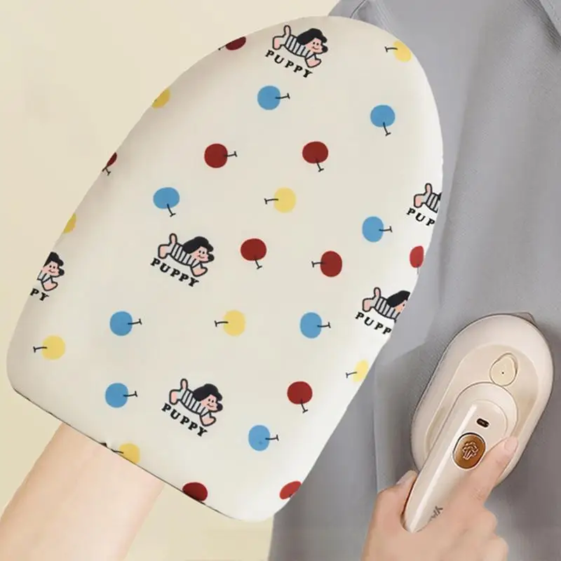 【M】Insulated Gloves With Handheld Ironing Board Home Garment Steamer Waterproof Anti Steam Mitt Portable Mini Iron Holder