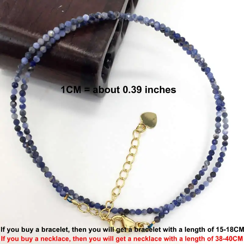 Facettierte Edelsteine 2-3mm Perlen Halskette Armband Kristall Quarz Achat Labradorit Amazon Choker Herren Damen Schmuck Party Geschenk – Detail 28