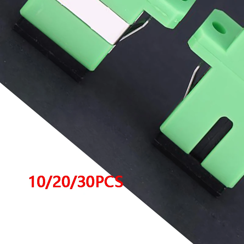 10/20/30pcs SC/APC Single-Mode Fiber Optic Simplex Coupler – Flange-Type Adapter for SM Optical Fiber Connections