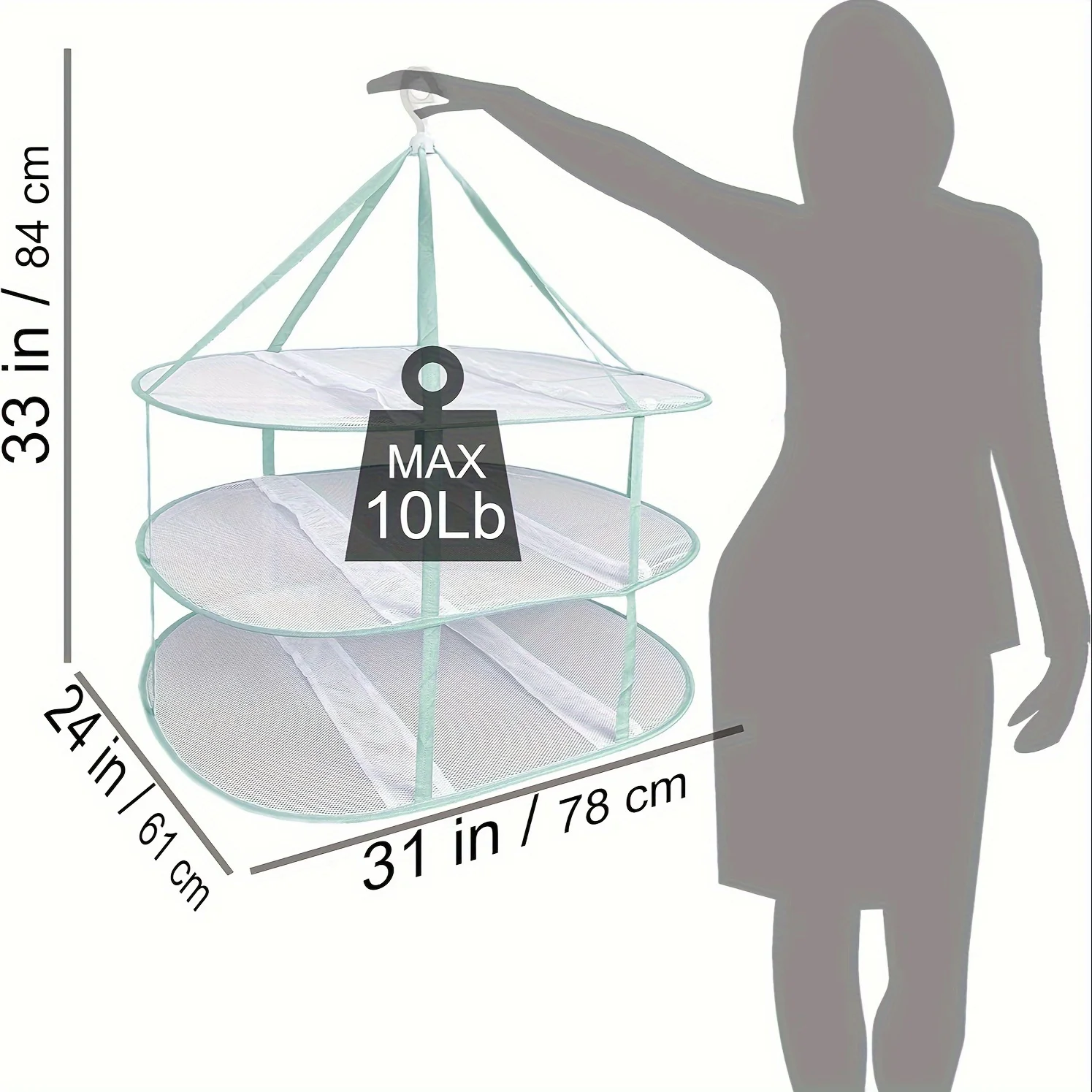 Sweater Drying Rack Mesh Foldable Hanging Dryer | Laundry Mesh Drying Rack  Foldable Clothing Dryer Racks Collapsible