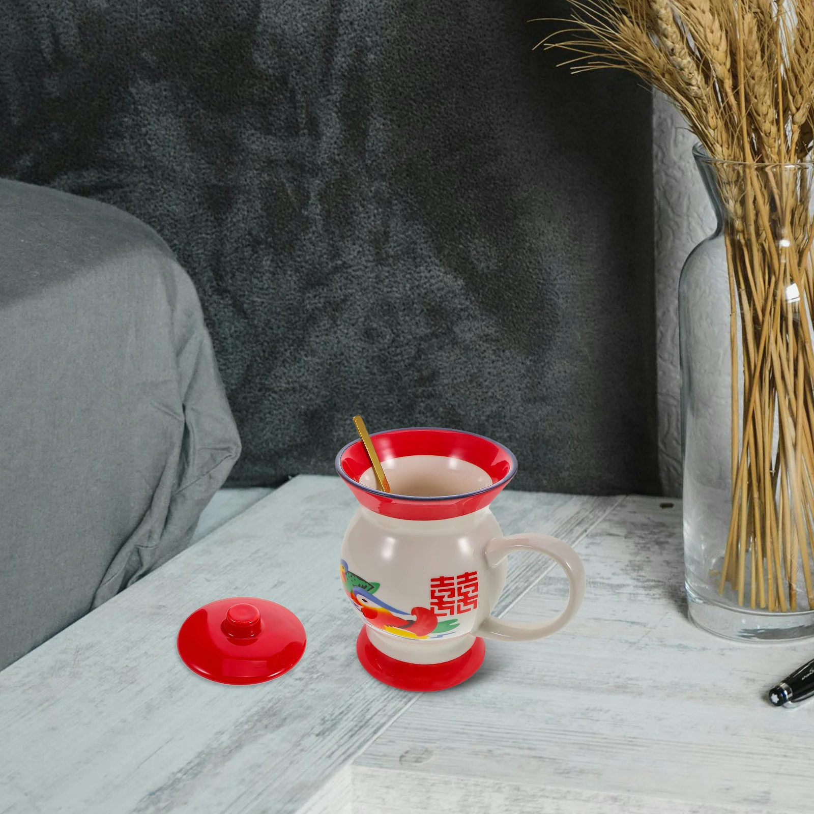 

1Set Daily Use Water Mug Exquisite Patterns Fine Workmanship Home Accessory Creative Tea Cup Party Decor Gift The Office Mug