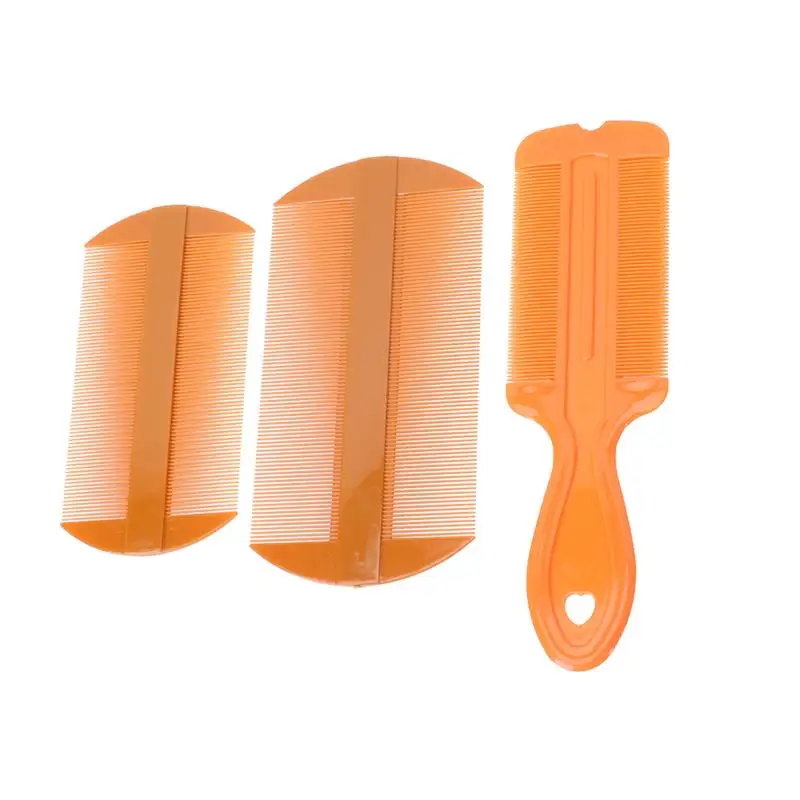 3pcs Double Sided Fine Tooth Remove Hair Combs Dandruff Removal Multicolour Styling Tools For Comb Kids Pet Flea Use