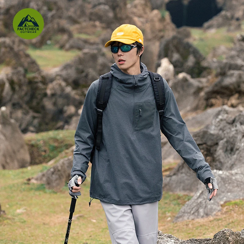 FACTCHECK  High Quality, EU US Size. Mountain Outdoor Long Sleeve T-Shirt, Waterproof, Quick Dry, Windproof Jacket