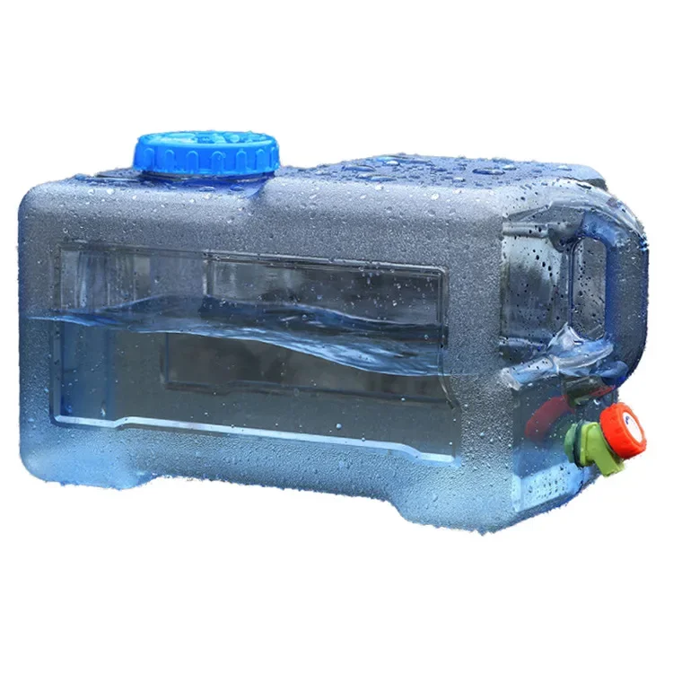 Wholesale Camping Water Tank Large Emergency Storage Tank Portable Outdoor Car Water Storage Bucket Square Water Bucket With Tap