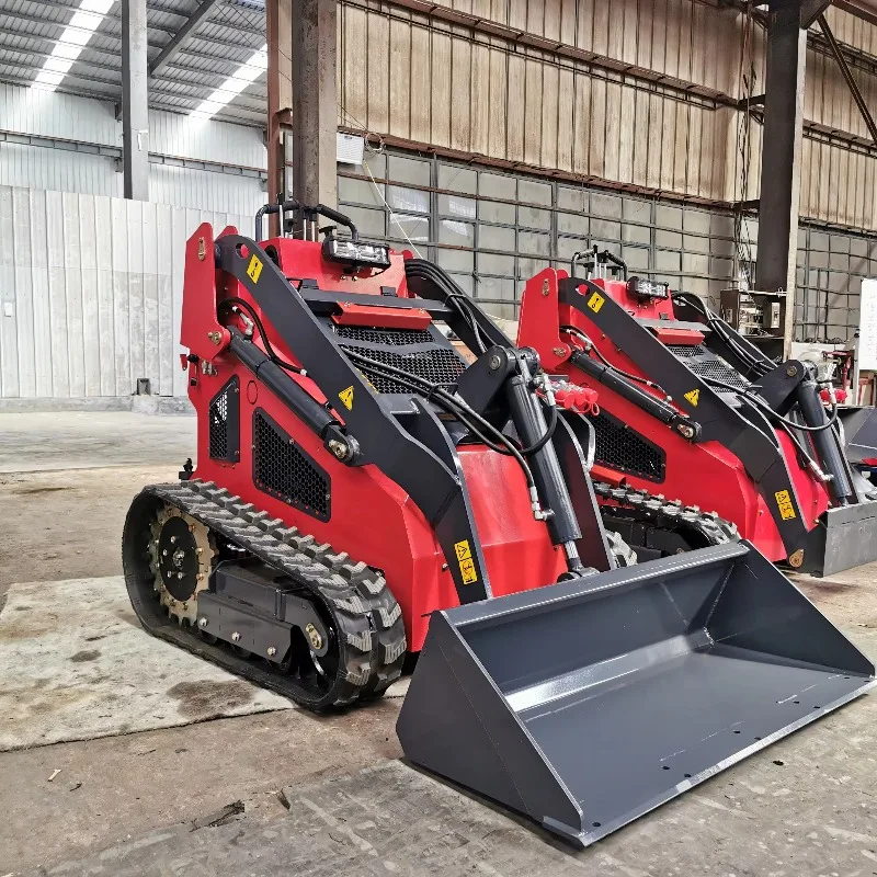China New Skid Steer Loader Multifunctional Farm Wheel Skid Steer Loader Power Factory Mini Skid Steer Loader With Bucket