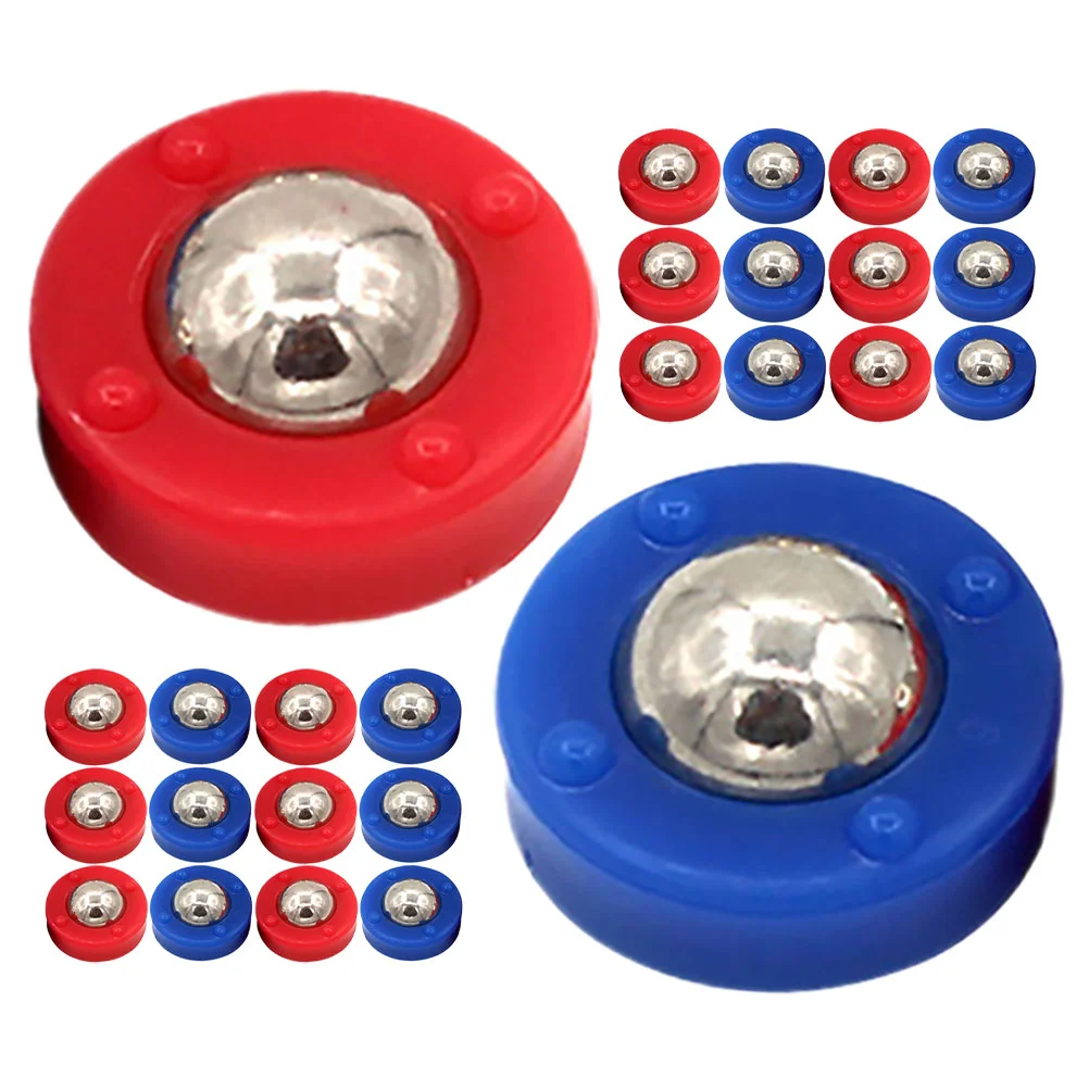 40 Pcs Table Accessories Shuffleboard Puck Tabletop Game Mini Balls Roller Soccer Rollers Parts Supplies Outdoor Toys