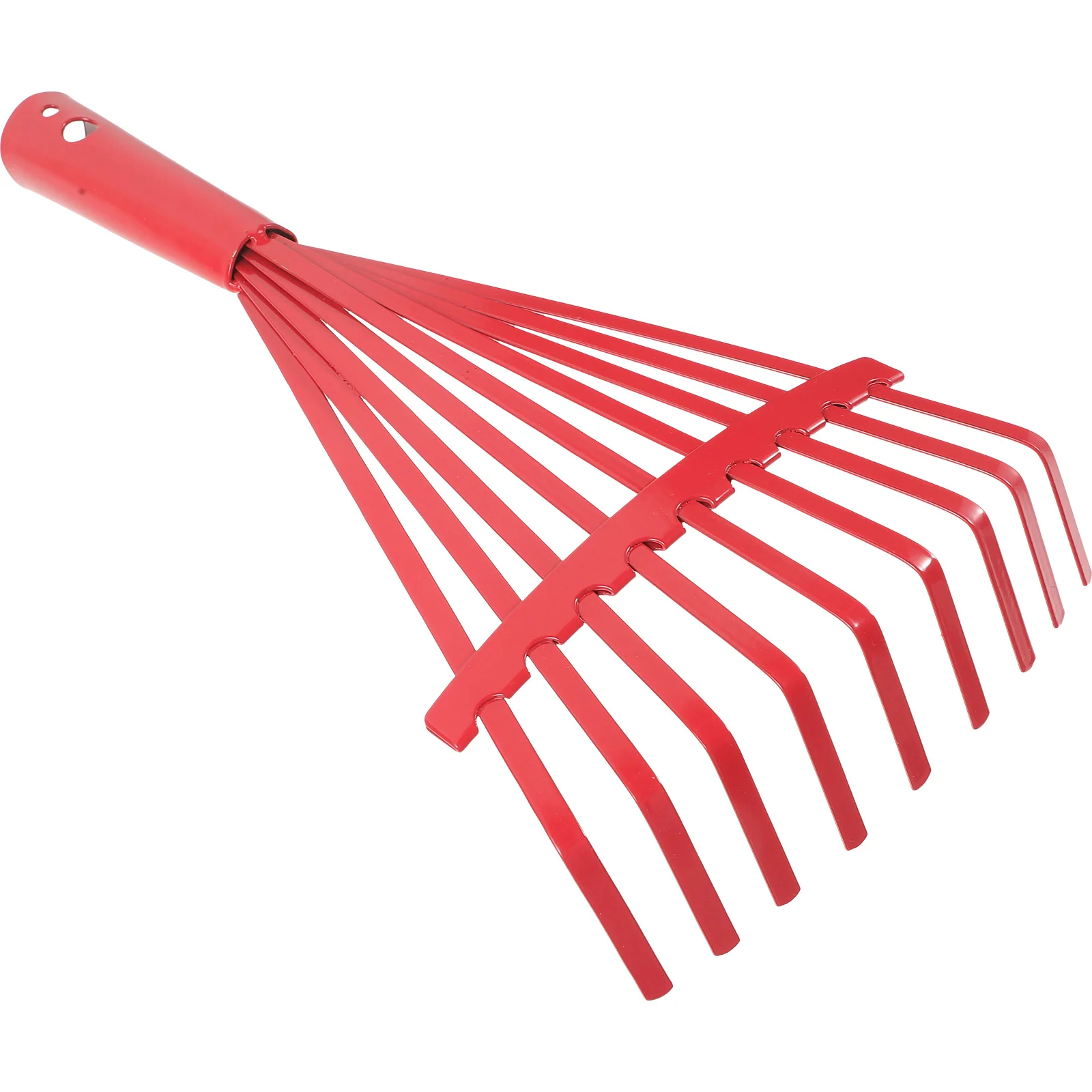 High-Carbon Steel Soil Loosening Rake 9 Teeth Garden Weeding Hand Tool Leaves Cleaning Lawn Rake Garden Cultivating Supply