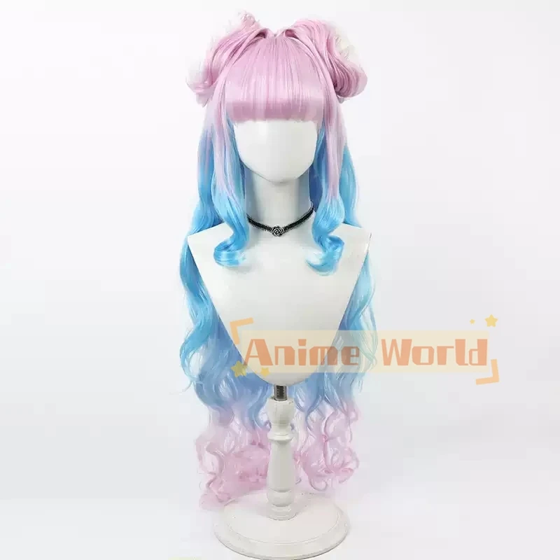 New Precure Cure Lamer Cosplay Wig 100cm Long Heat Resistant Synthetic Hair Halloween Carnival Party Role Play