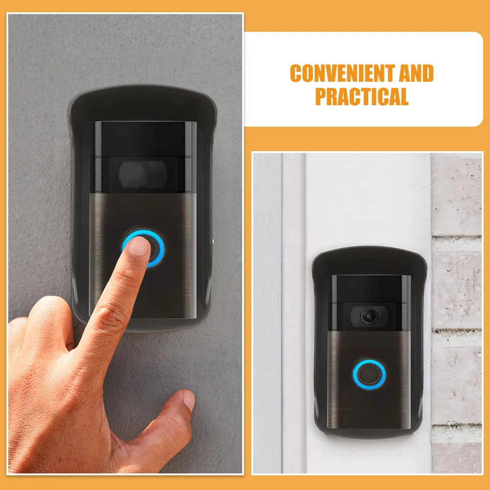 

2Pcs Outdoor Doorbell Cover Plastic Waterproof Rainproof Protector for Fingerprint Access Control and Attendance Machine