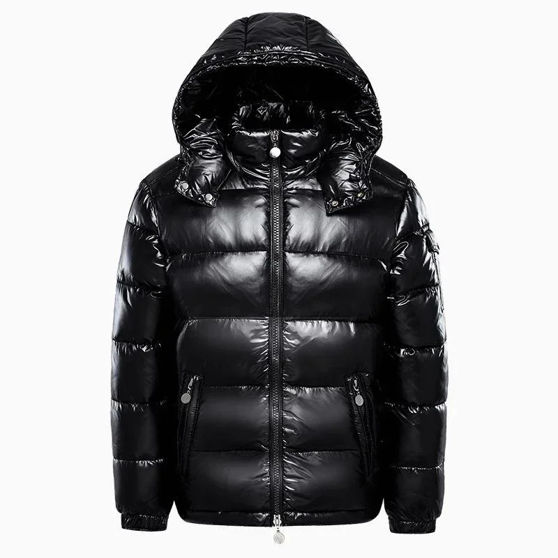 

Winter Mens Clothing Shiny Down Brand Parkas Coats Man Mountain Ski Cotton Thermal Coats Men Thick Windbreaker Hooded Parkas