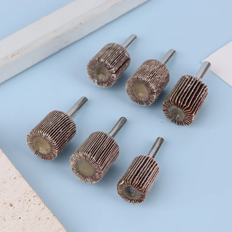 3 Buah 25Mm 80-320 Bubur Jagung Partikel Alumina Roda Penutup Kertas Pengamplasan Roda Penutup untuk Menghilangkan Karat Deburring Pengasah Pemoles Datar