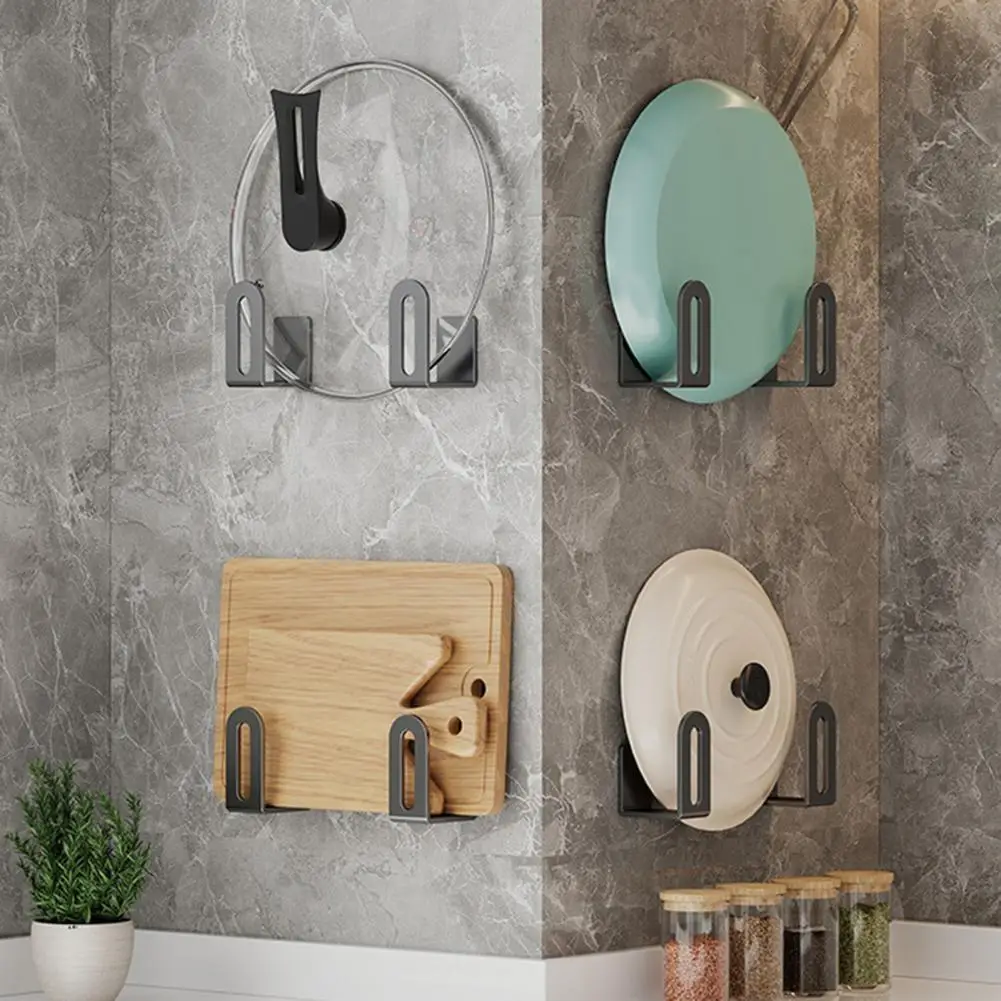 

Cutting Board Holder Wall Mounted Cutting Board Pot Cover Holder Strong Load-bearing Organizer Stand for Kitchen Utensils Easy
