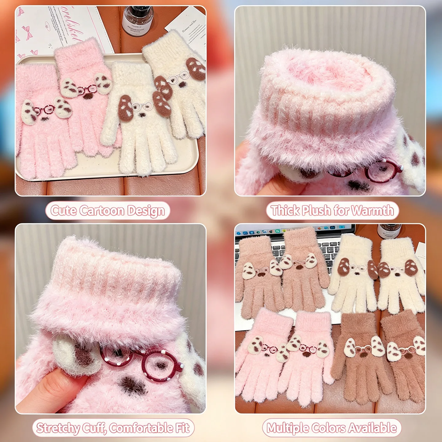2026 Cute Dog Kids Winter Glov - огляд і ціна Kids Outdoor Gloves